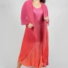 Collare Coat in Beet Flame