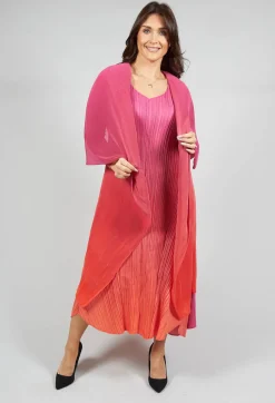 Collare Coat in Beet Flame