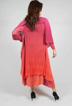 Collare Coat in Beet Flame