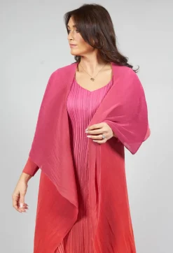 Collare Coat in Beet Flame