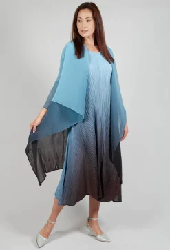 Collare Coat in Blue Topaz