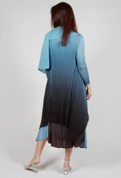 Collare Coat in Blue Topaz