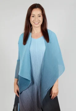 Collare Coat in Blue Topaz
