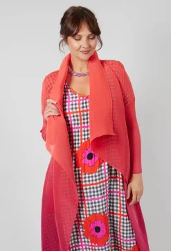 Collare Coat in Flame Beet
