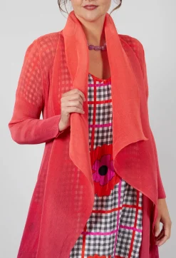Collare Coat in Flame Beet