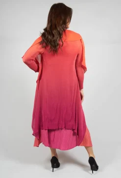 Collare Coat in Flame Beet