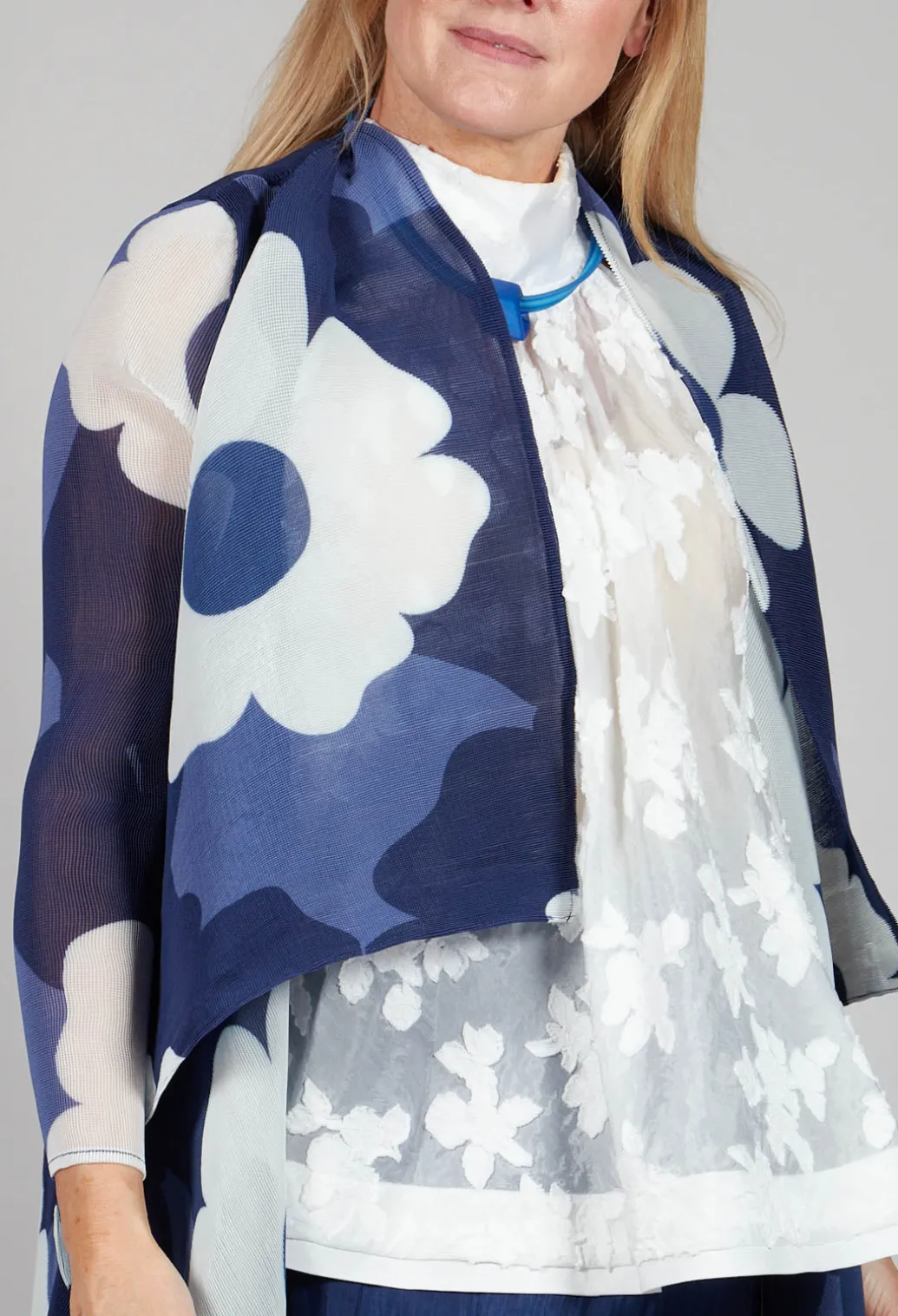Collare Coat in Indigo Way