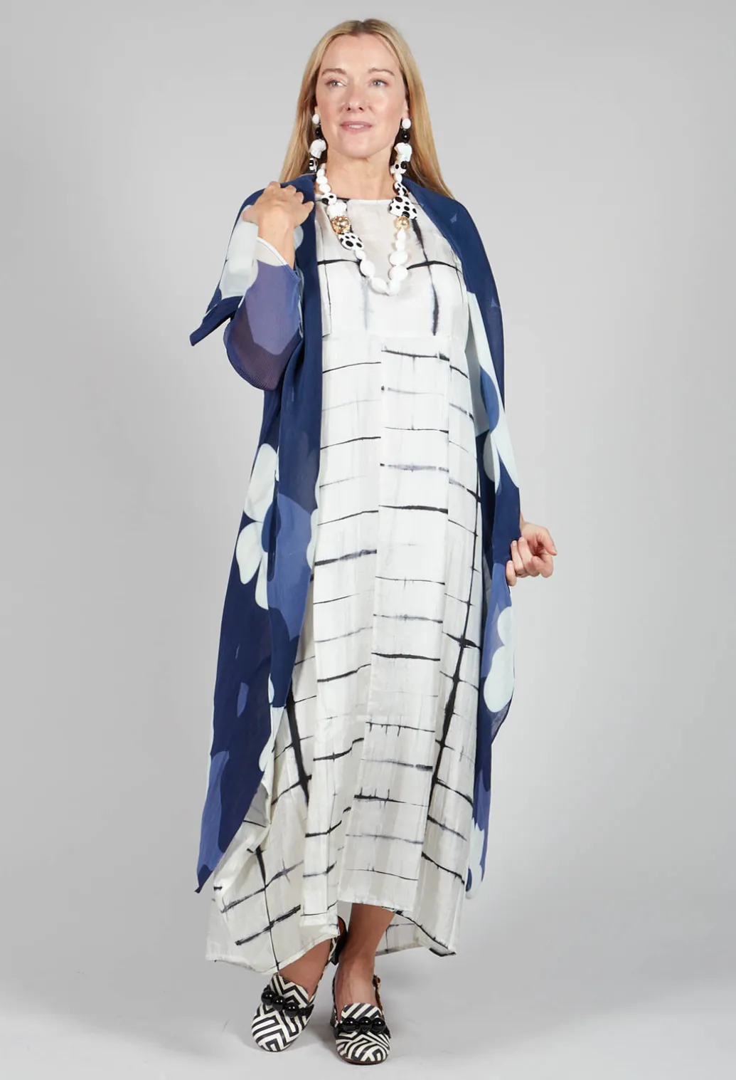Collare Coat in Indigo Way