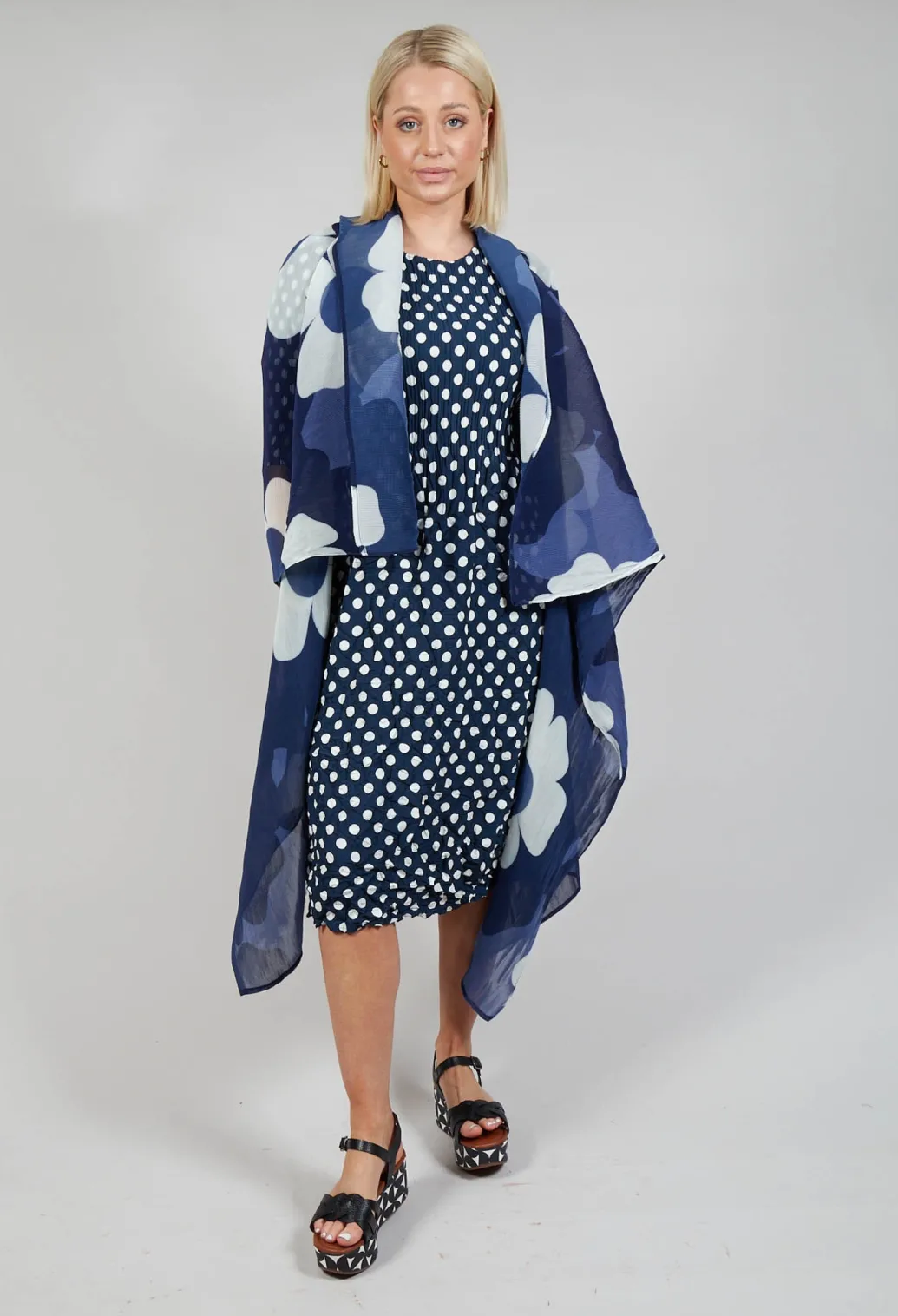 Collare Coat in Indigo Way