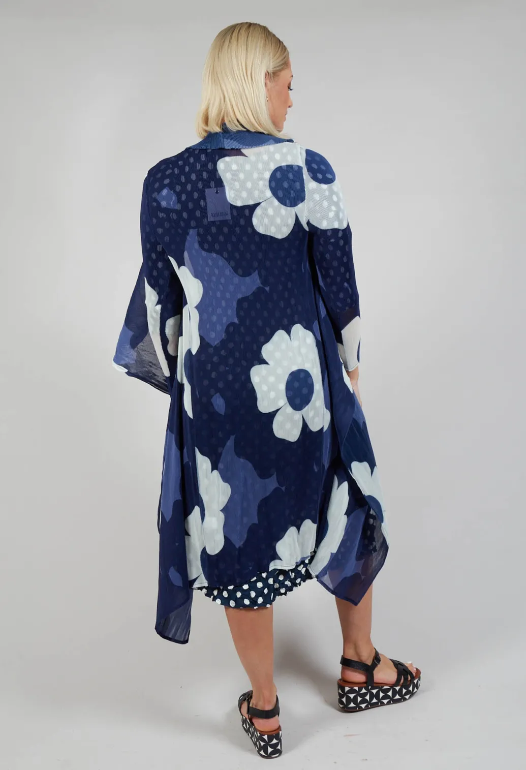 Collare Coat in Indigo Way