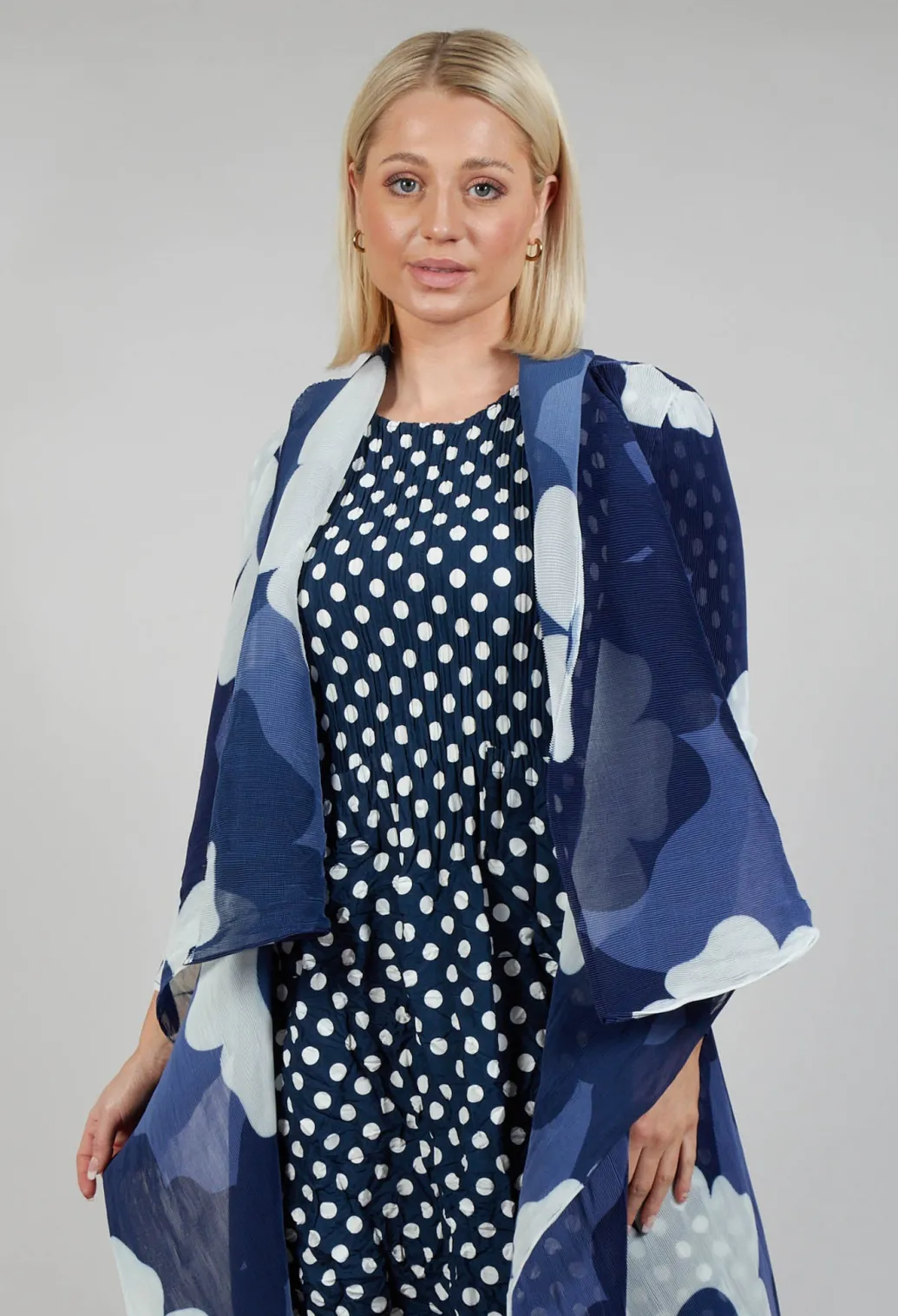 Collare Coat in Indigo Way