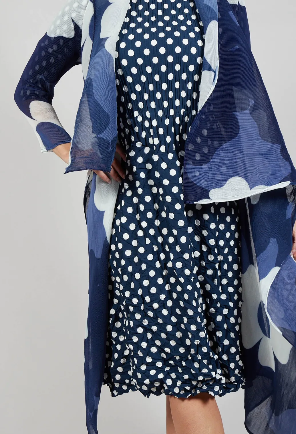 Collare Coat in Indigo Way