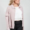 Collared Cardigan in Dusky Pink