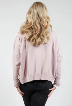 Collared Cardigan in Dusky Pink