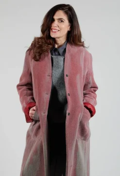 Collarless Coat in Graphite