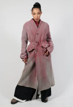 Collarless Coat in Graphite