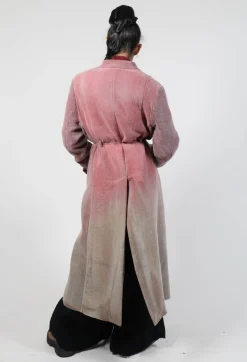 Collarless Coat in Graphite