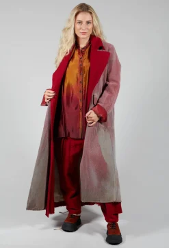 Collarless Coat in Graphite