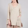Combawa Jacket in Striped Linen