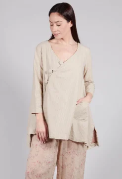 Combawa Jacket in Striped Linen