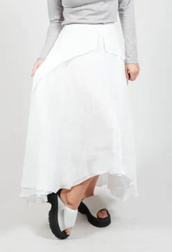 Confiante Full Maxi Skirt in Naturel