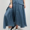 Confiante Full Maxi Skirt in Ardoise