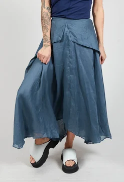 Confiante Full Maxi Skirt in Ardoise