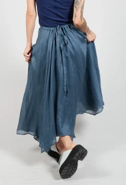 Confiante Full Maxi Skirt in Ardoise