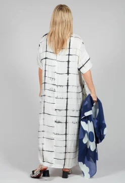 Consuelo Dress in Black and White