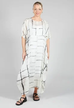 Consuelo Dress in Black and White