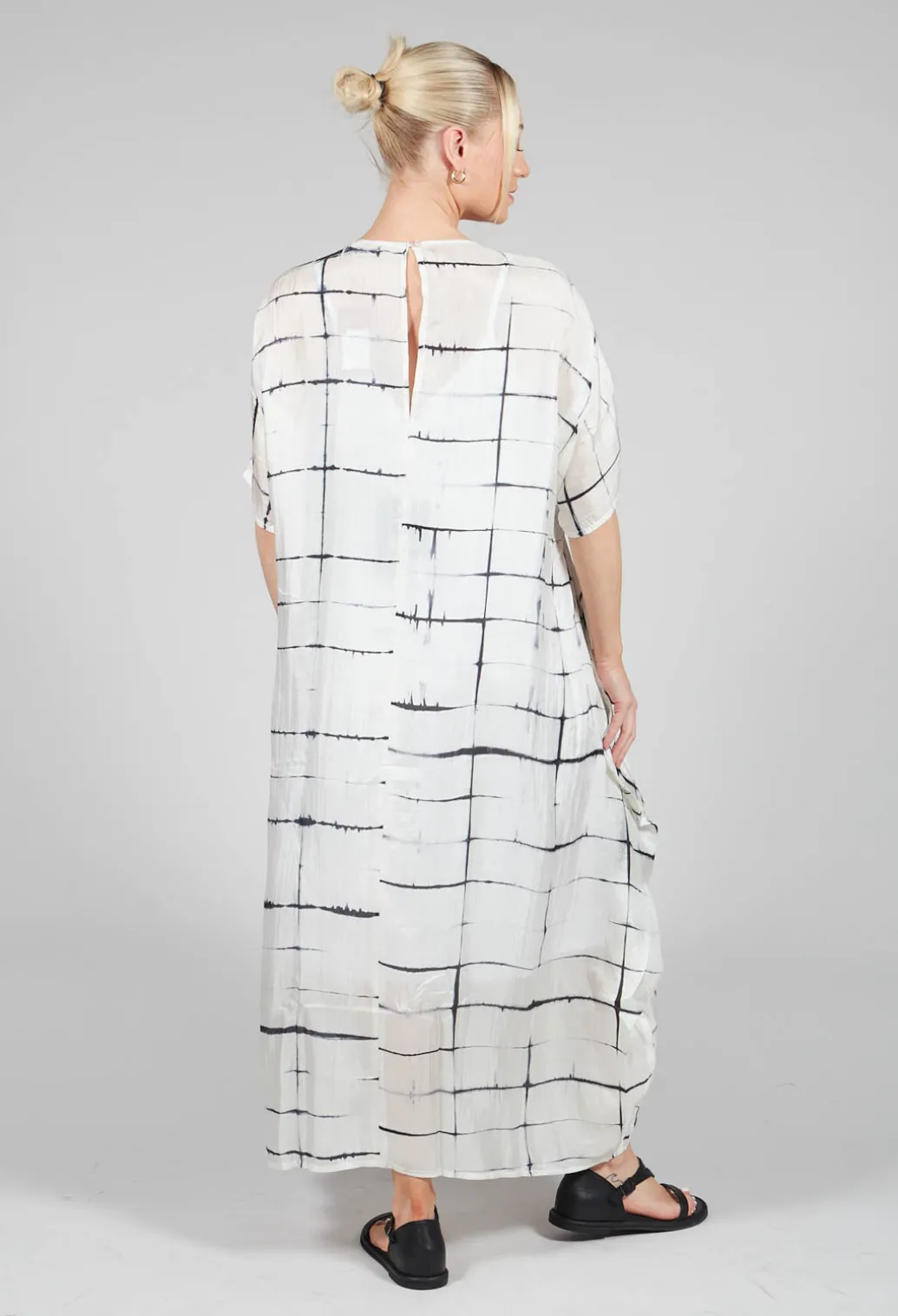 Consuelo Dress in Black and White