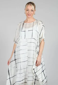 Consuelo Dress in Black and White