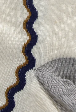 Contrast Detail Socks in Cream