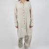 Contrast Hem Shirt Dress in Eraser