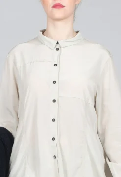 Contrast Hem Shirt in Eraser
