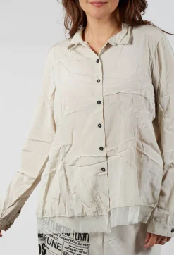 Contrast Hem Shirt in Eraser