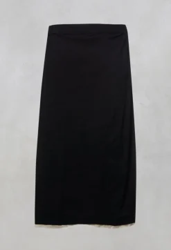 Contrast Raw Hem Skirt Trousers in Black / White