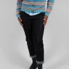 Contrast Stitch Denim Jeans in Navy