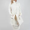 Contrasting Print Coat in Galaxy Paint