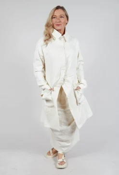 Contrasting Print Coat in Galaxy Paint
