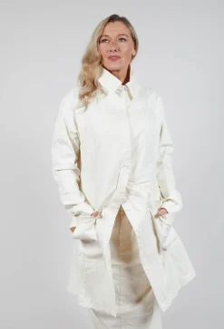 Contrasting Print Coat in Galaxy Paint