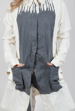 Contrasting Print Coat in Asteroid Paint