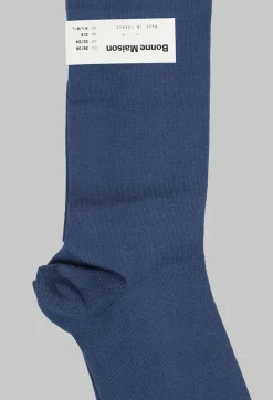 Contrasting Toe Socks in Uni Denim