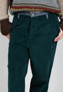Cord Trousers in Green