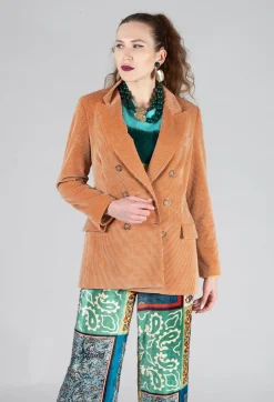 Corduroy Jacket in Peach