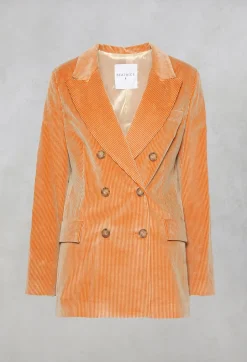 Corduroy Jacket in Peach
