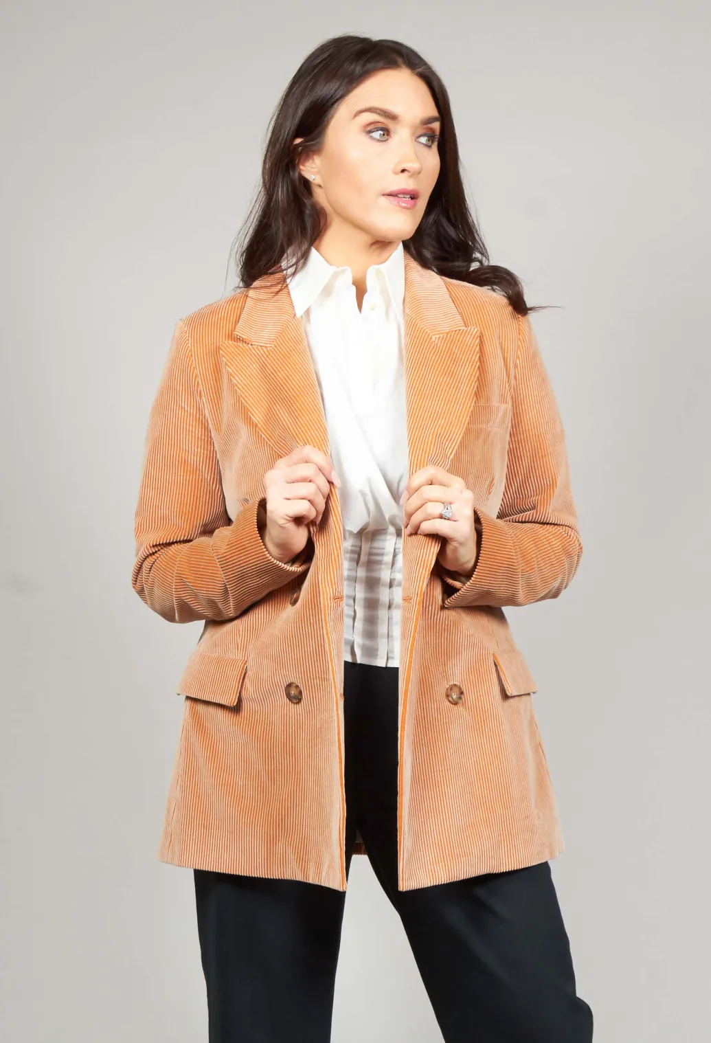 Corduroy Jacket in Peach
