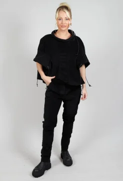Corduroy Skinny Trousers in Black