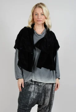 Corduroy Style Jacket in Black