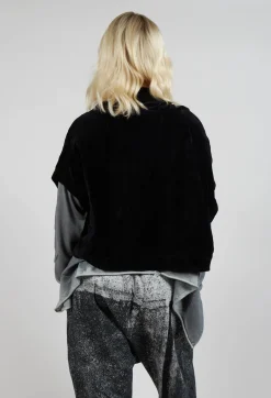 Corduroy Style Jacket in Black